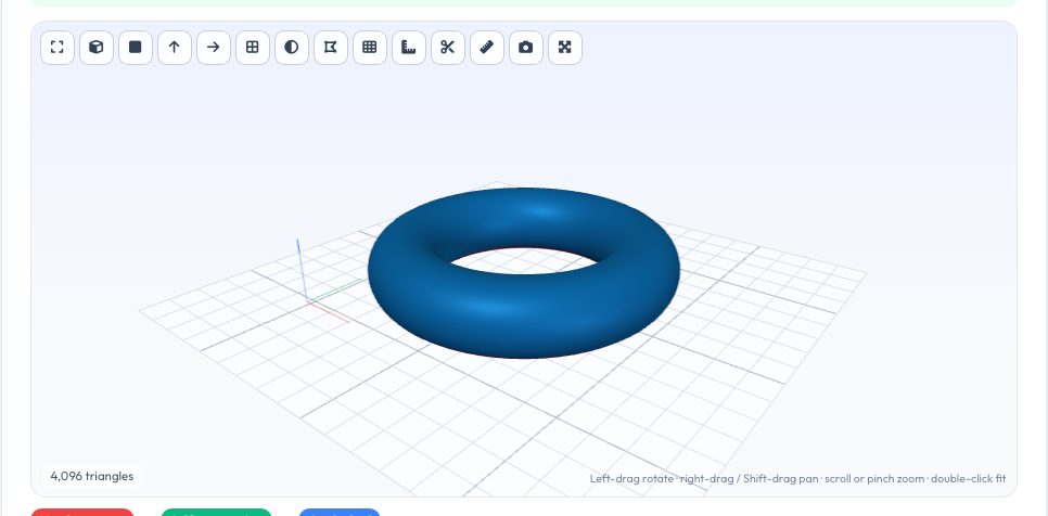 Screenshot of the free STL Overhang & Support Checker tool on AZRS QuickFix